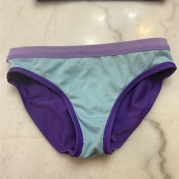 Under Armour Girls' Two-Piece Bikini Set, Grape SP22, size 5 - Picture 4 of 6